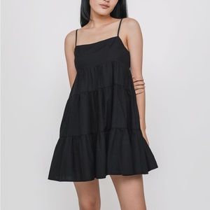 Dynamite Textured Tiered Babydoll Dress